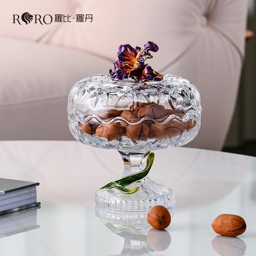 罗比罗丹珐琅彩幸福鸢尾糖果罐创意客厅茶几装饰摆件R-32804J 商品图1