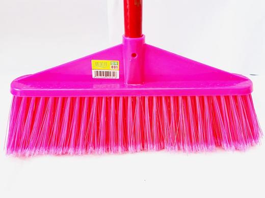 塑料扫把 适中软毛扫把 木柄胶丝清洁扫帚 扫把工厂办公室家用商用单个室内户外扫把笤帚物业 商品图4