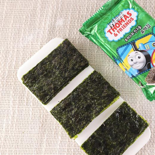 韩国进口 托马斯 小火车海苔葡萄籽油橄榄油海苔即食紫菜小吃零食 商品图2