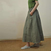 麻+大麻半身裙  文艺百搭A字 商品缩略图2