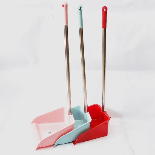 坚牌不锈钢柄塑料垃圾铲垃圾斗单个簸箕畚斗灰斗加厚撮子家用办公室手持1个 商品图1