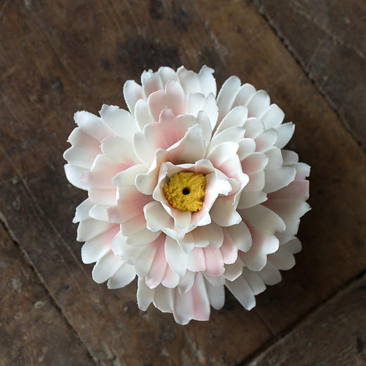 艺术陶瓷莲花香插禅意香薰炉家用沉香香盘手工荷花线香香炉摆件熏香炉 商品图7