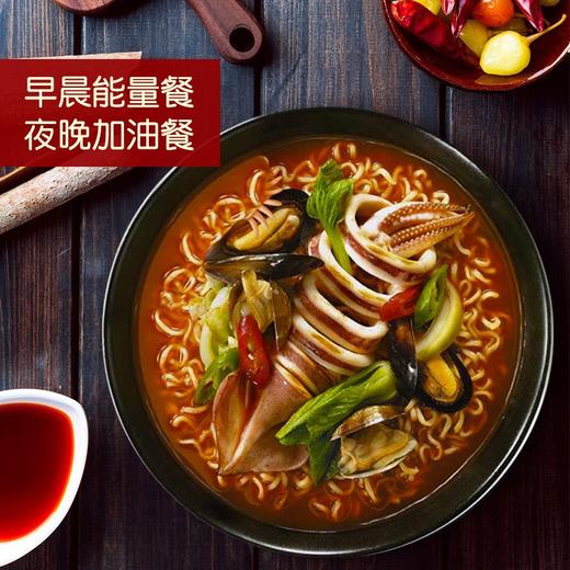 韩国进口农心鱿鱼海鲜拉面620g*5连包速食汤面袋装泡面拉面方便面 商品图2