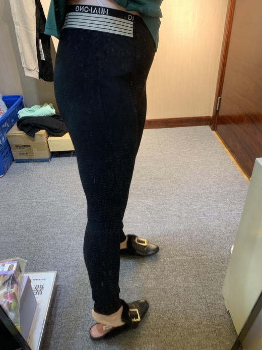 【爆款拉绒一条搞定】胖MM大码女装2022秋新款百搭显瘦必备小黑裤长裤 弹力 拉绒保暖 舒适4252 商品图2