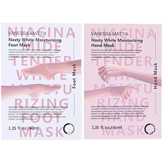 【YZ】韩国VM手膜足膜烟酰胺保湿补水去死皮滋润了裂嫩白手足部护理手套 商品图0