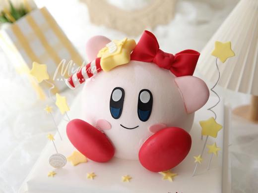 女孩款 星之卡比 可爱到无法拒绝 翻糖 立体蛋糕 商品图1