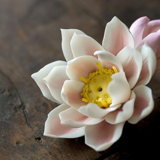 艺术陶瓷莲花香插禅意香薰炉家用沉香香盘手工荷花线香香炉摆件熏香炉 商品图5