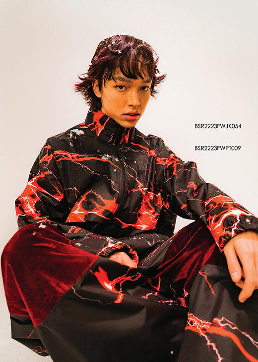 BSRABBIT 22-23FWPT009 PT011 新款雪裤 DSXBR VELVET SUPER WIDE BOX PANTS 商品图3