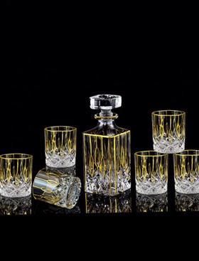 【团购】5F隆昌瓷器描金线酒具