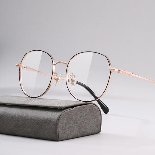 【特价秒杀款】普莱斯PT11119 合金+B钛 圆形全框 商品图3