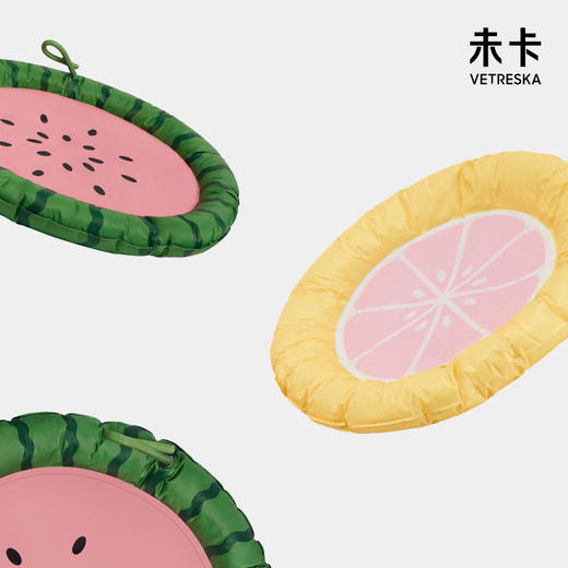 未卡西瓜西柚凉凉冰垫宠物降温冰窝狗狗凉席睡眠垫子夏季猫咪用品 商品图0