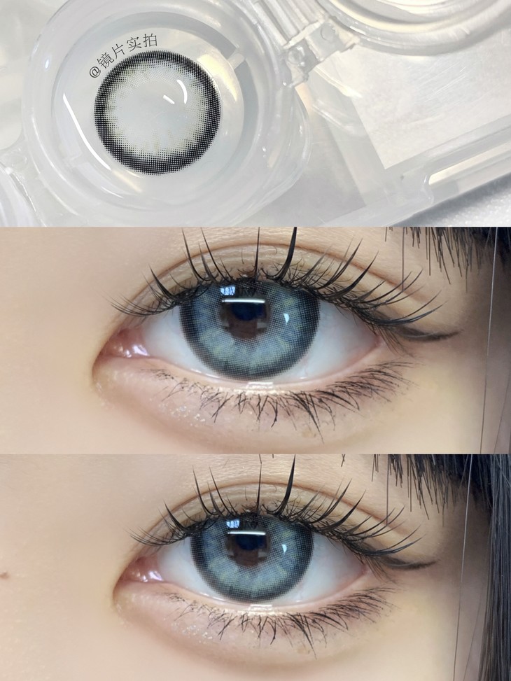 CLAIRECOLOR年抛隐形眼镜 女王蜂蓝14.5mm 一副/2片-VVCON美瞳网9