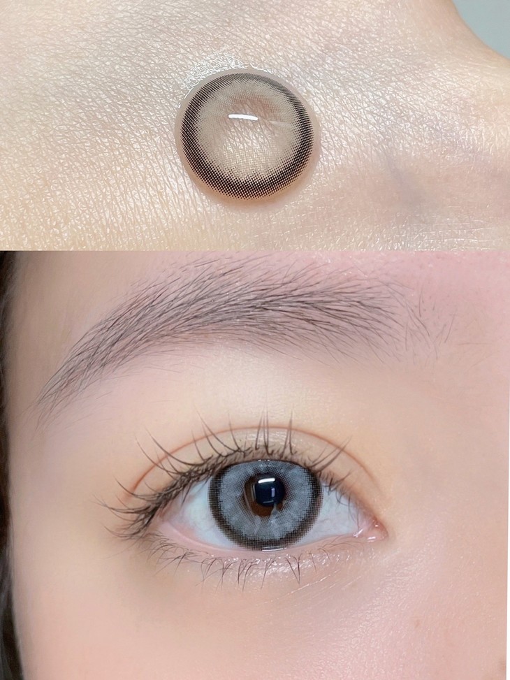 CLAIRECOLOR年抛隐形眼镜 女王蜂灰14.5mm 一副/2片-VVCON美瞳网6