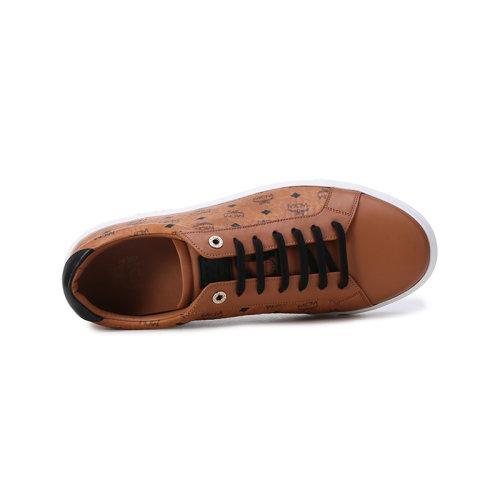 MCM【22春夏新款】男士涂层帆布配皮Terrain低帮系带休闲运动鞋板鞋 MEXCSMM21 商品图4