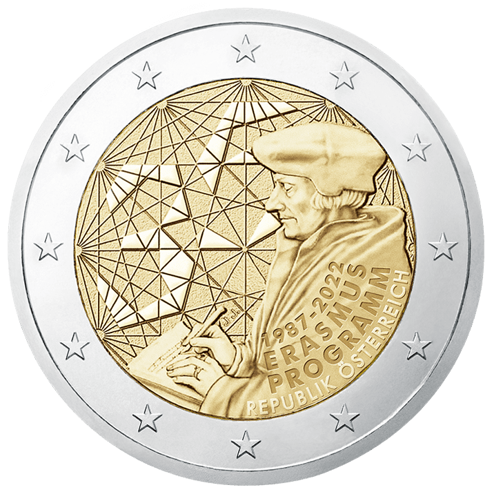 伊拉斯谟35周年2欧元双金属币