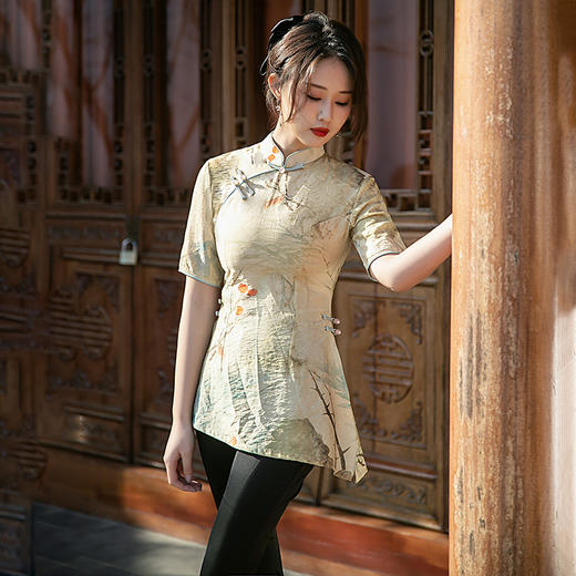 GSJ-134唐装上衣旗袍套装改良复古民国中国风气质上海性感优雅 商品图4