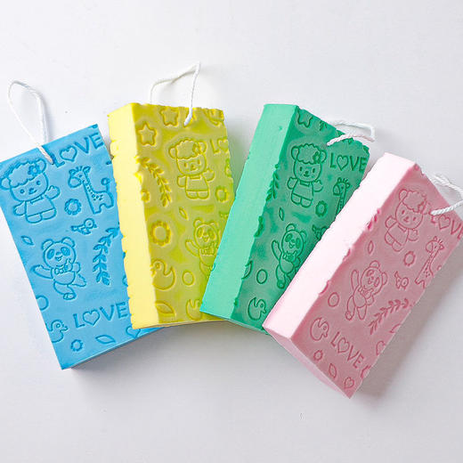 【海绵搓澡，洗澡不费劲】搓澡神器，搓澡海绵，搓灰搓泥海绵，婴儿成人浴擦搓澡神器，送挂钩 商品图7