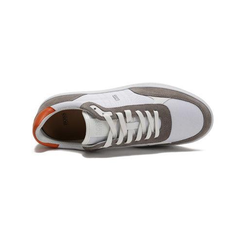 HUGO BOSS/雨果博斯 男士织物配皮等多种材质拼接系带休闲运动鞋板鞋 50454939 商品图8