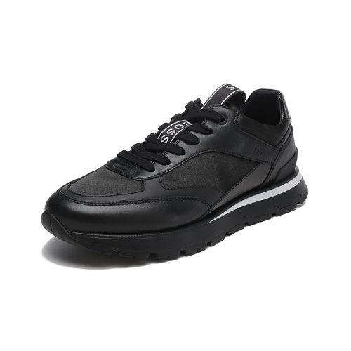 HUGO BOSS/雨果博斯【22春夏新款】男士织物配皮系带休闲运动鞋 50462693 商品图1