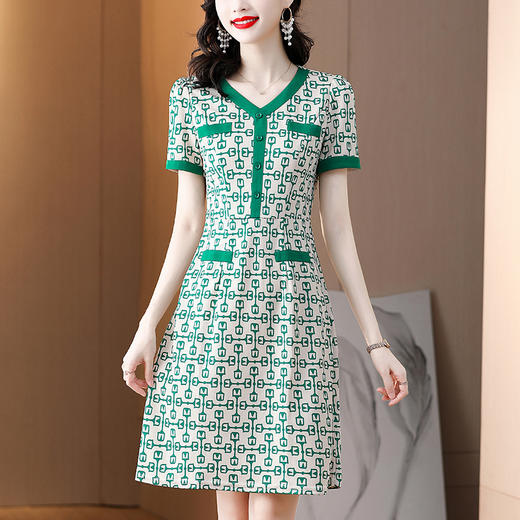 2022年新款气质洋气名媛风小个子格子连衣裙  XYX8212 商品图3