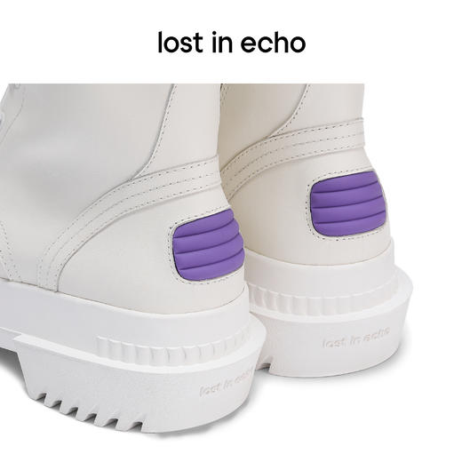 lost in echo 设计师品牌户外风格厚底猎鸭德比中筒靴绑带靴 商品图5
