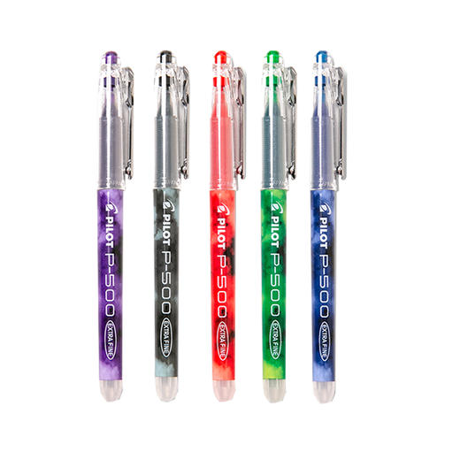 日本文具 pilot 百乐 P500 中性笔 针管彩色水性笔 商品图0