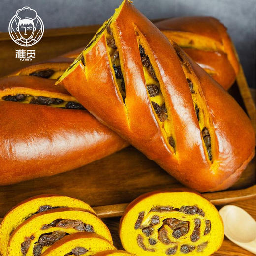 雅觅 金瓜提子大列巴500g 俄罗斯坚果面包 新疆俄罗斯风味列巴 健康早餐 老少都能吃的面包 商品图4