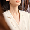 周六福5G黄金星芒项链女3代无极金系列时髦金计价足金锁骨链颈饰 商品缩略图2