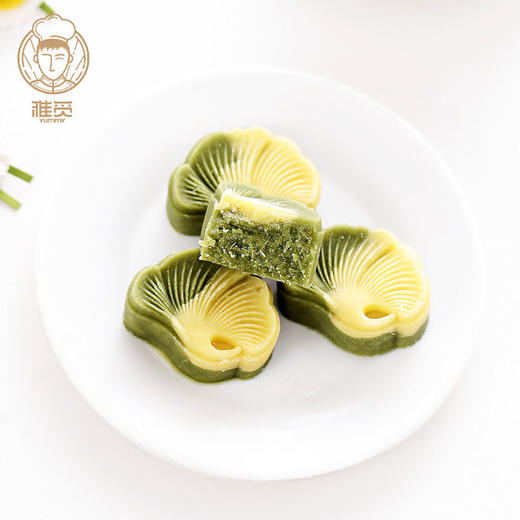 雅觅 海盐芝士绿豆糕320g 8枚传统糕点小吃办公下午茶休闲食品特产零食 商品图0