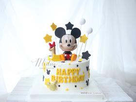 男孩款 Disney迪士尼米奇 卡通 周岁蛋糕 MICKEY MOUSE
