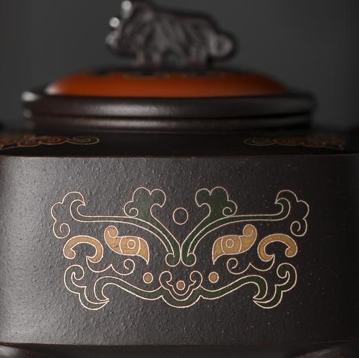 虎啸四方｜乌金砂/嵌银丝彩绘  350毫升 商品图1