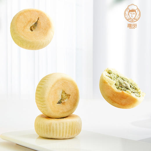 雅觅 抹茶茉莉花饼280g 8枚 鲜花饼特产小吃 营养休闲食品零食 商品图6