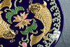中华老字号蔡氏漆线雕双鱼和谐盘（10英寸蓝） 商品缩略图3