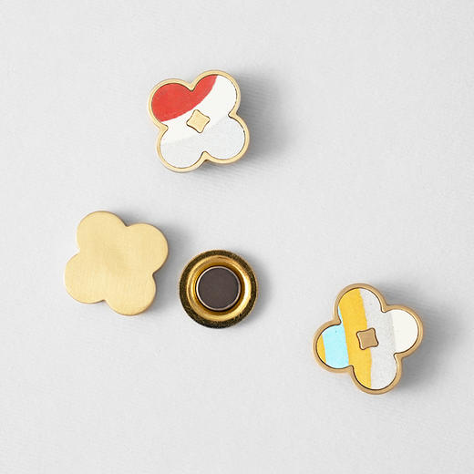 见南花 |水泥花砖徽章  创意配饰徽章礼物 企业定制礼品 商品图2