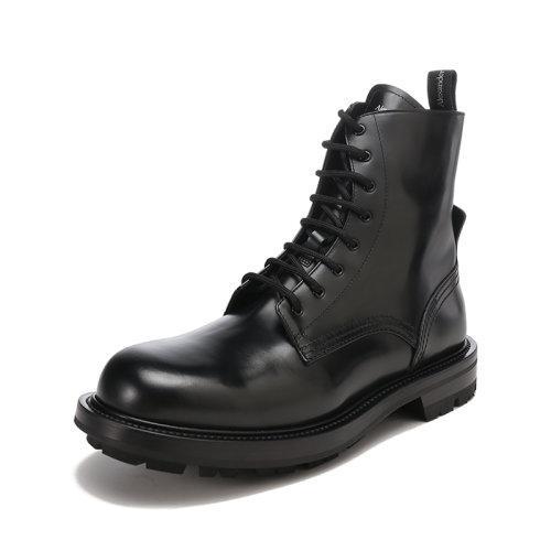 Alexander McQueen/亚历山大麦昆【22春夏新款】男士皮革系带工装靴子短靴 683569 WHZ80 商品图1