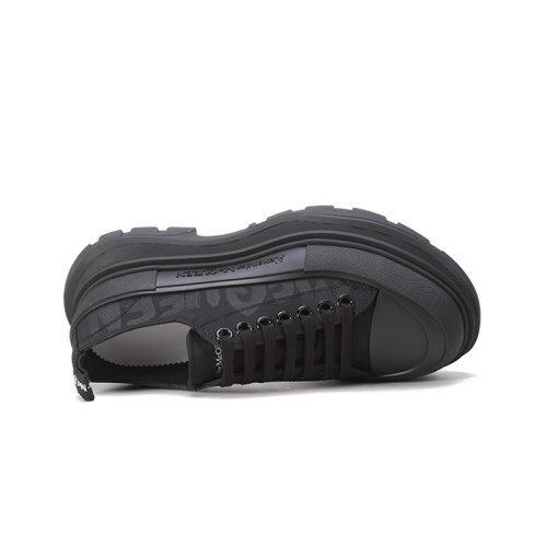 Alexander McQueen/亚历山大麦昆【22春夏新款】男士织物系带厚底休闲鞋涂鸦标志 682421 W4RQ2 商品图9