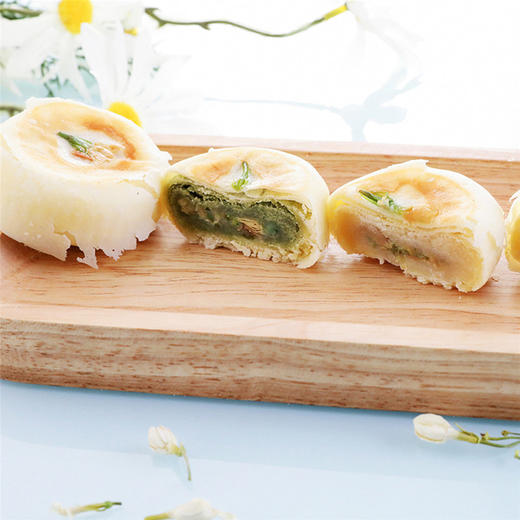 雅觅 乳酪茉莉花饼280g 8枚夹心糕点元气馅饼 休闲食品零食点心 商品图2