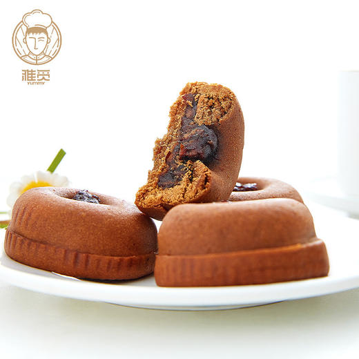 雅觅 茯苓枣饽饽320g 8枚手工办公室休闲零食糕点 夹心馅饼面点小吃 商品图3