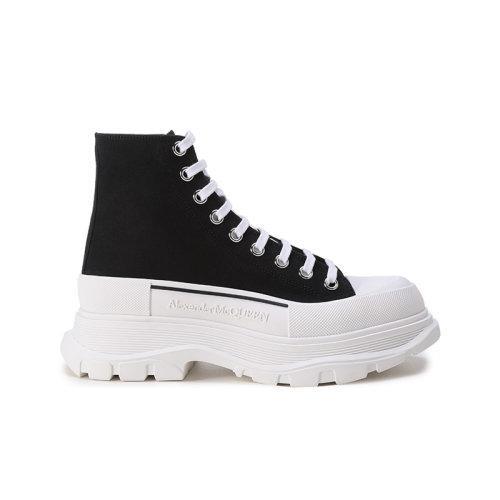 Alexander McQueen/亚历山大麦昆【22春夏新款】男士Tread Slick系列帆布/橡胶系带厚底靴子短靴 604254 W4MV2 商品图5