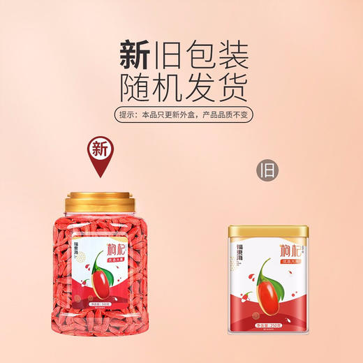 【拍1发2】福东海 红枸杞大果级500克（贡果） 商品图5