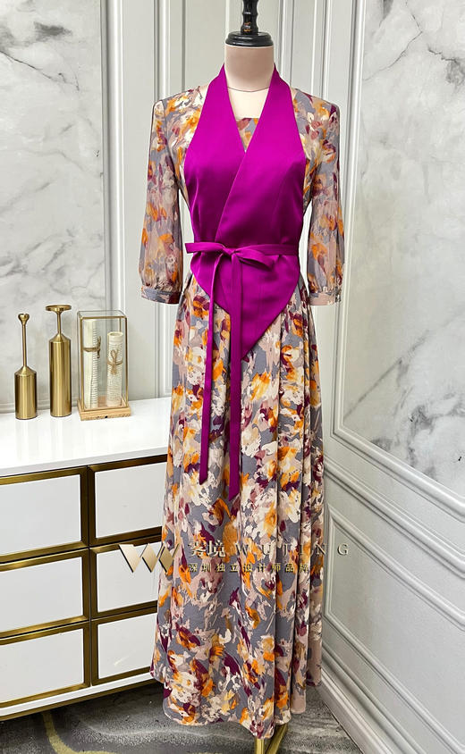 【雾境定制款】烟紫凤凰马甲两件套通勤度假两相宜拆分穿着也好看！ 可宽松可修身 22021210 商品图0