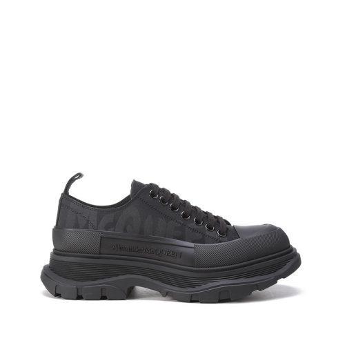 Alexander McQueen/亚历山大麦昆【22春夏新款】男士织物系带厚底休闲鞋涂鸦标志 682421 W4RQ2 商品图5