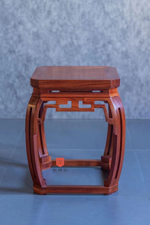 红桥红  家具严选  缅甸花梨（大果紫檀）【木面 78仿故宫文竹方桌五件套】 商品图6