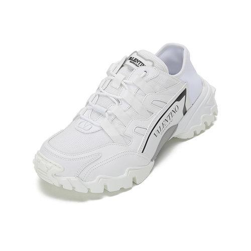 Valentino/华伦天奴 2021款 男士织物配皮系带休闲运动鞋 VY2S0E04 VXN 商品图1