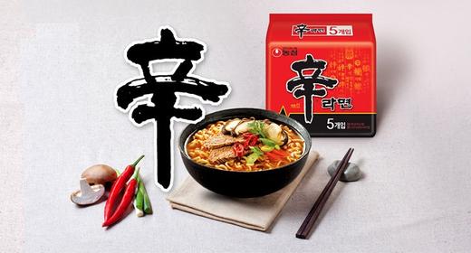 韩国进口农心辛拉面五连包600g方便面速食方便面 商品图1