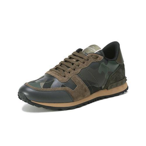 Valentino/华伦天奴【22春夏新款】男士织物配皮Camouflage Rockrunner系带休闲运动鞋 XY2S0723 TCC 商品图1
