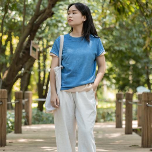 菜菜家植物染棉麻T恤|非遗手艺天然植物染，轻薄凉爽巨好穿 商品图12