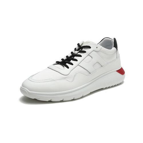 HOGAN【22春夏新款】 男士Interactive3系列织物配皮系带休闲运动鞋 HXM3710AJ18R3 商品图1