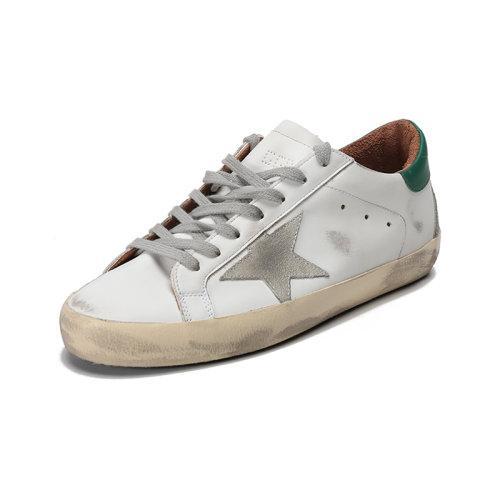 GOLDEN GOOSE DELUXE BRAND/黄金鹅【22春夏新款】男士皮革Super-Star系带休闲鞋运动鞋板鞋脏脏鞋星星绿尾 GMF00102 F002180 商品图1