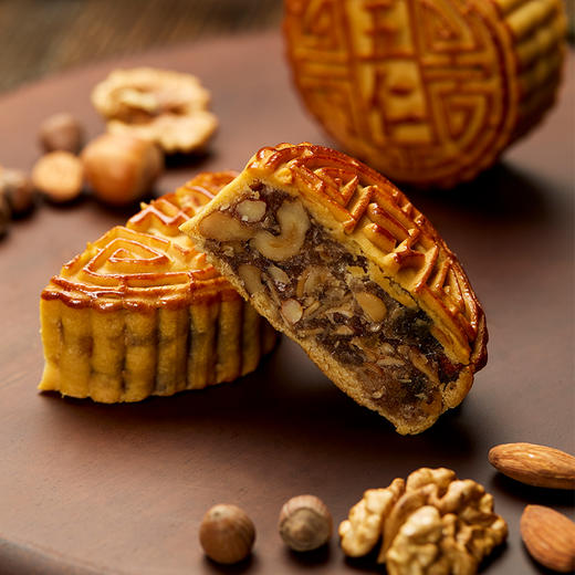 全聚德【步云登月月饼礼盒】五仁/宫保鸭肉/桃山皮红茶/红酒蔓越莓/桃山皮酸奶草莓/桃山皮白桃乌龙茶/白莲蓉蛋黄 12枚装 商品图2